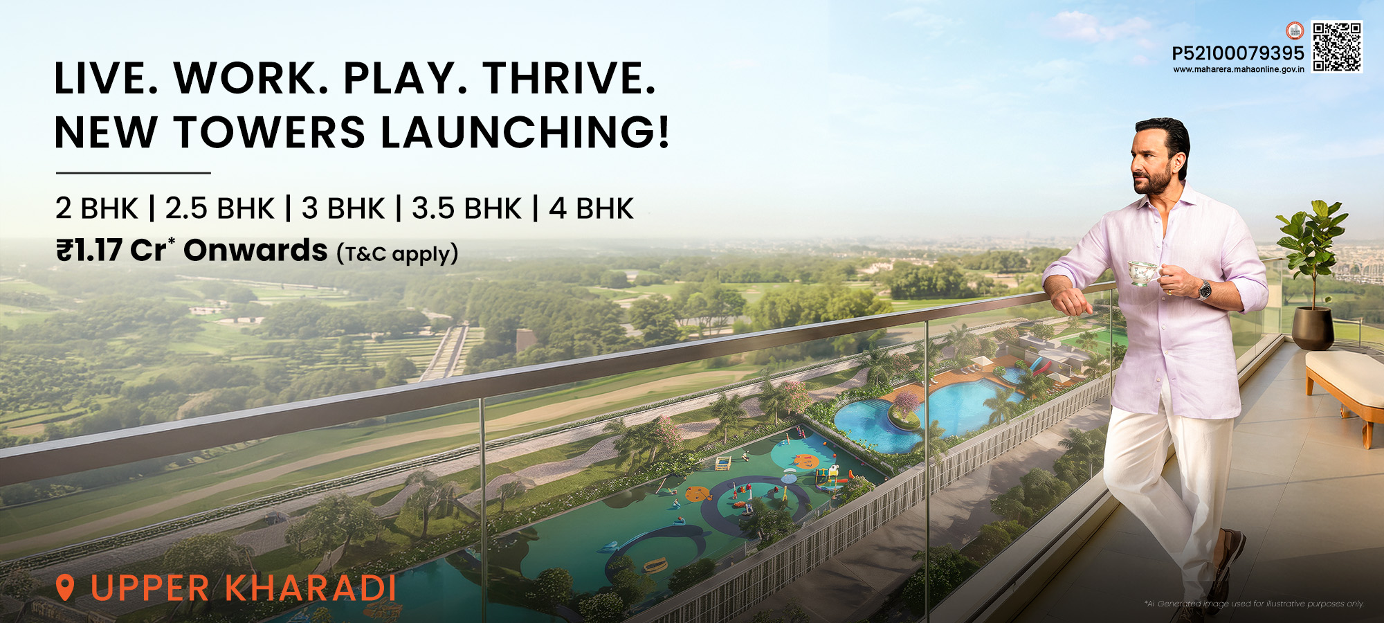 Pristine O2 World, Upper Kharadi — new towers launching: 2, 2.5, 3, 3.5 and 4 BHK homes overlooking landscaped pools and open greens
